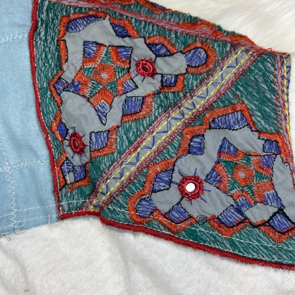 Free People | We The Free Statement Sleeve Oversized Baseball Tee Large - Picture 9 of 10